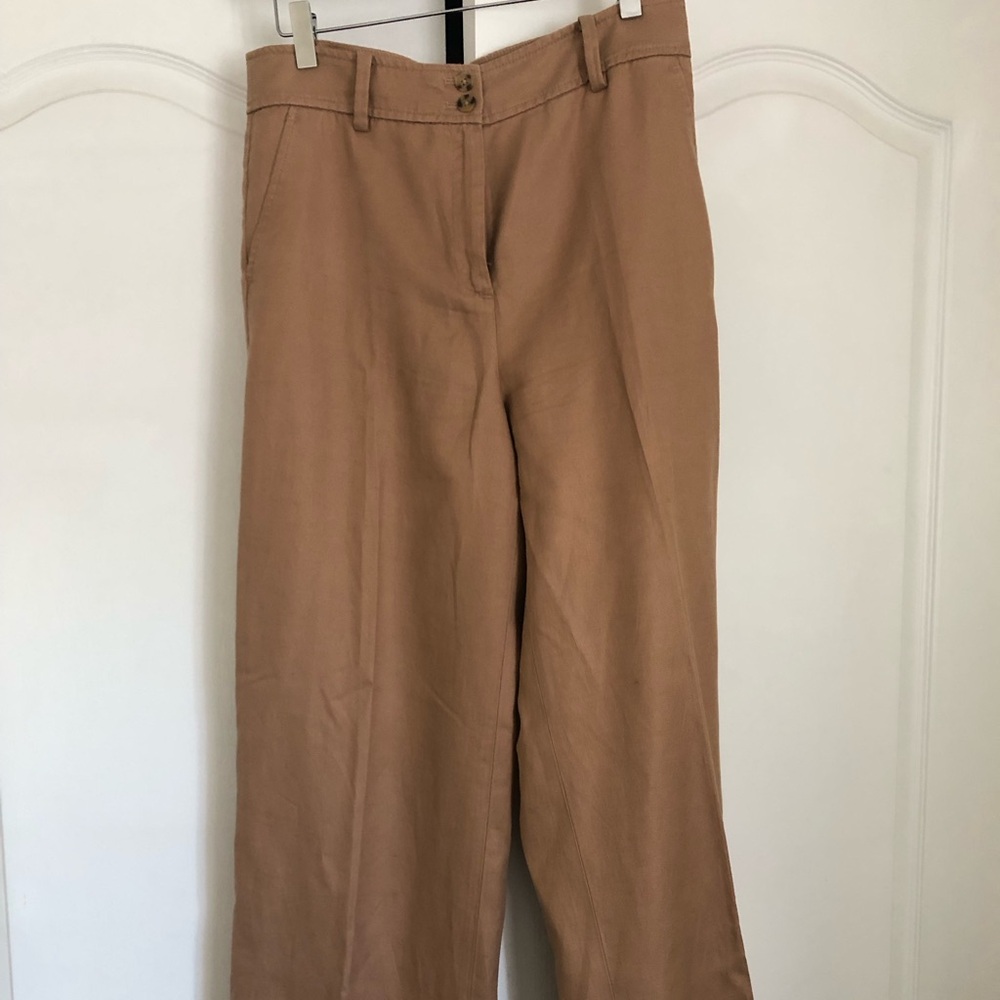 NWOT Talbots Camel Linen Pants